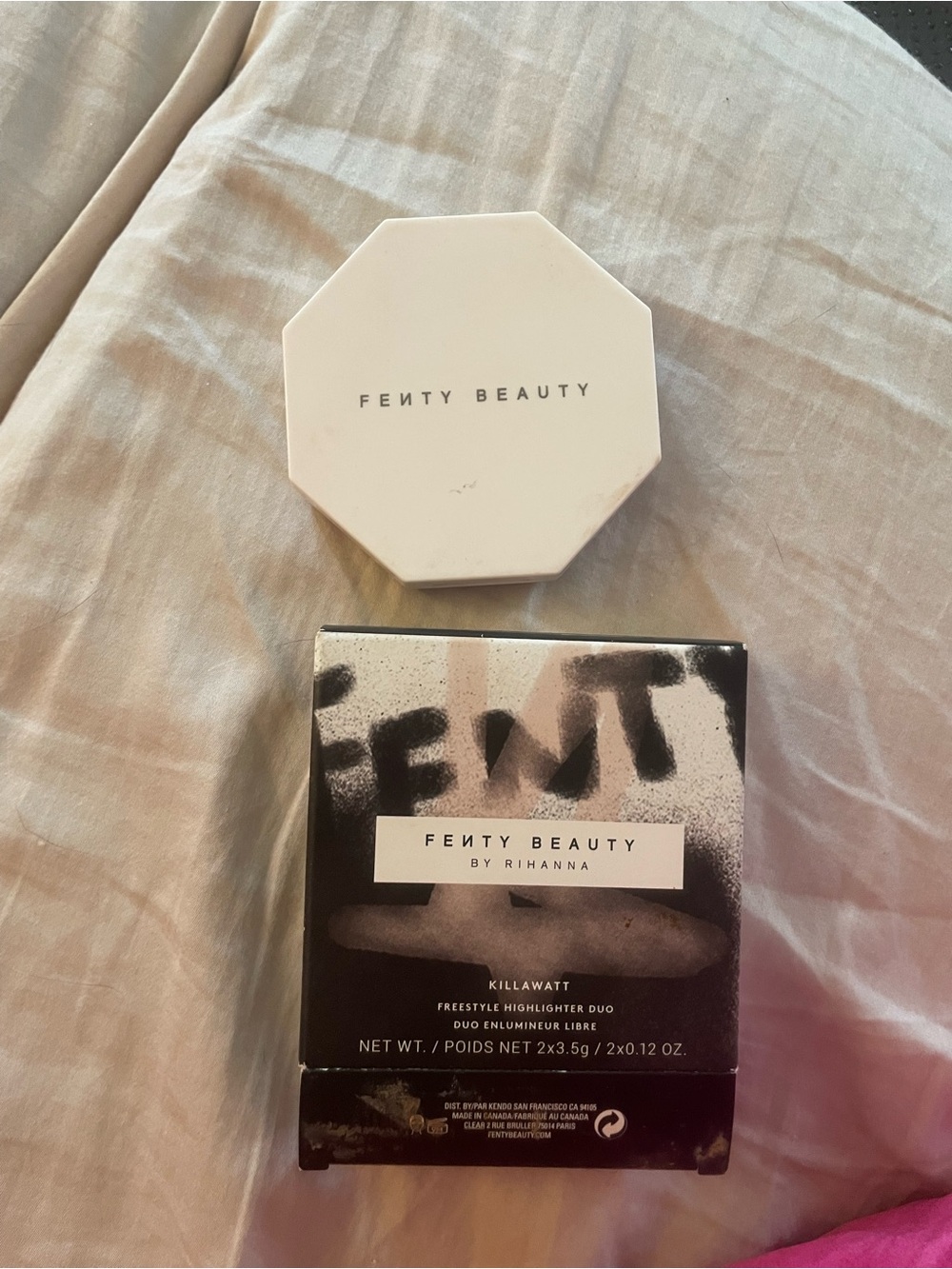 Fenty Beauty Highlighter Duo – freestyle lightning dust- fire crystal